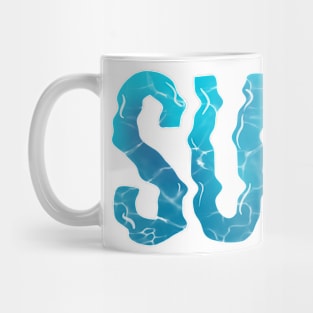 SURF Graphic Typographic Mug